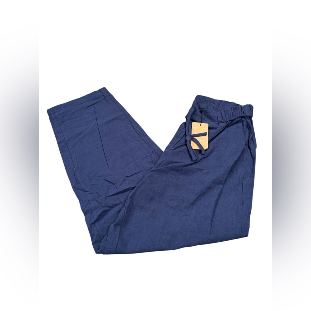 SHEIN Frenchy Blue Elastic Waist Pants